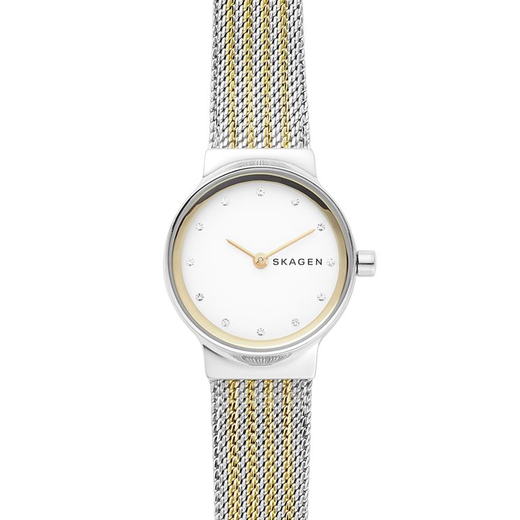 Skagen Freja Ladies Two Tone Mesh Bracelet Watch