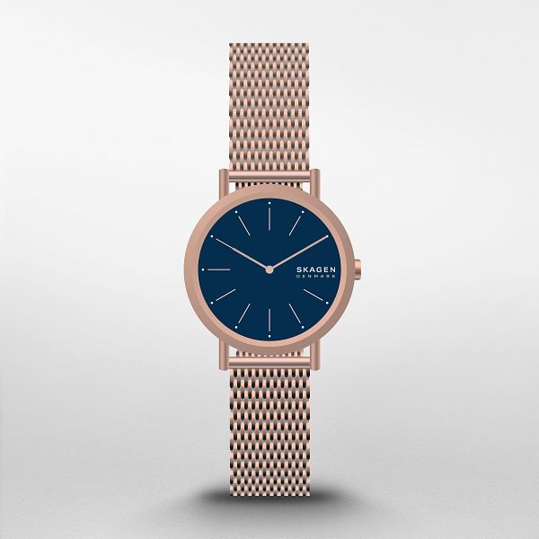 Skagen Ladies Rose Gold Tone Stainless Steel Bracelet Watch