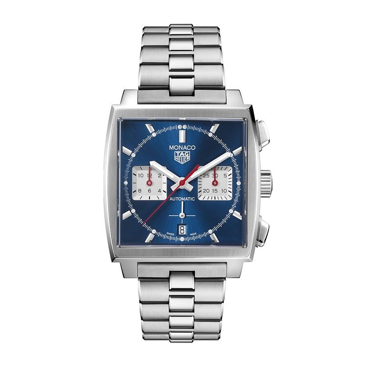 Tag Heuer Monaco Mens Stainless Steel Bracelet Watch