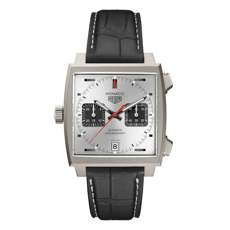 Tag Heuer Monaco Special Edition Black Leather Strap Watch