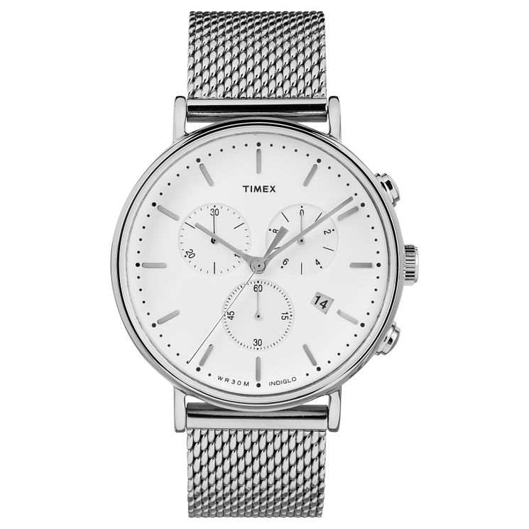 Timex Fairfield Mens Stainless Steel Bracelet Watch