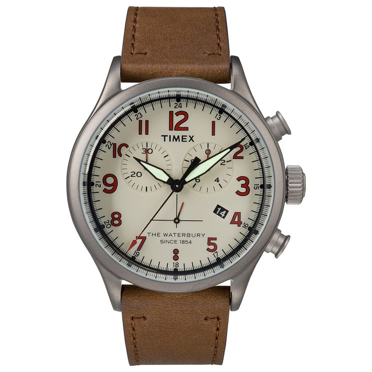 Timex Waterbury Mens Bronze Brown Strap Watch