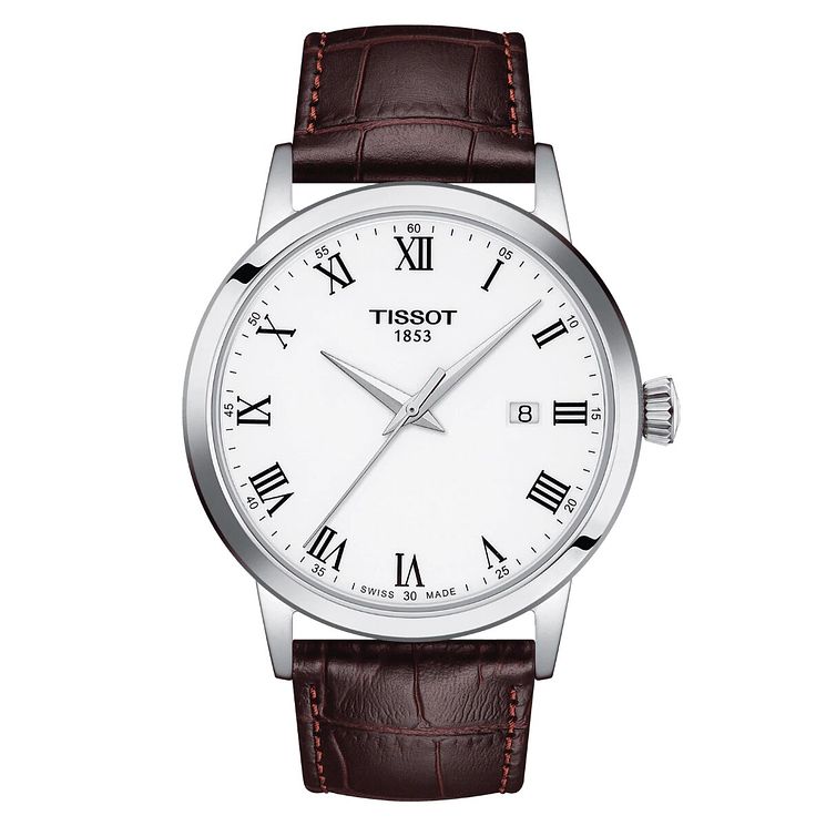 Tissot Classic Dream Mens Brown Leather Strap Watch