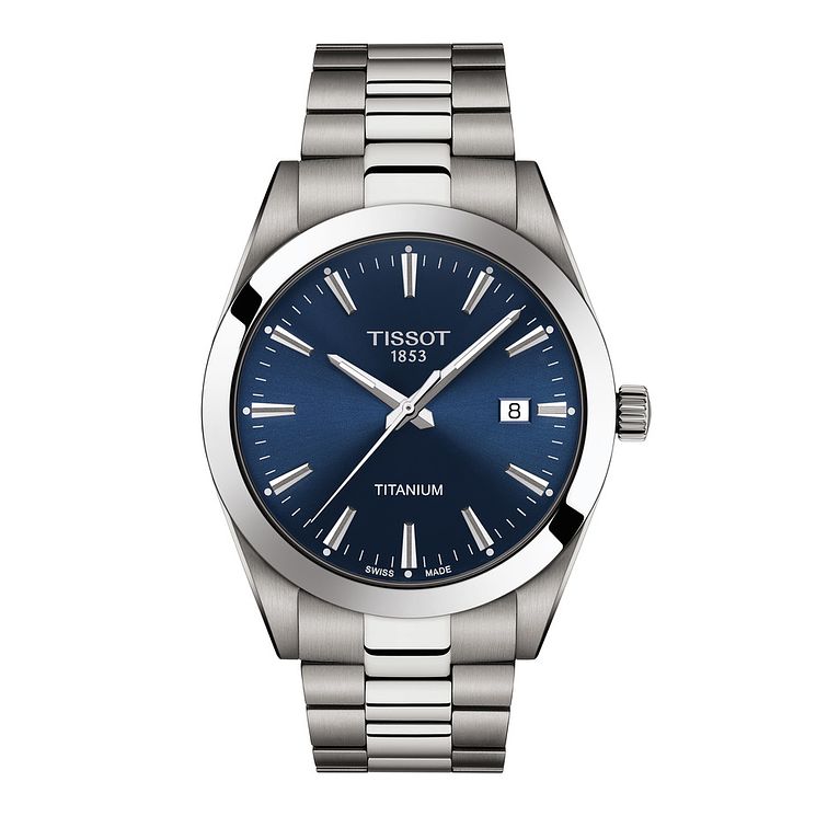 Tissot Gentleman Mens Titanium Bracelet Watch