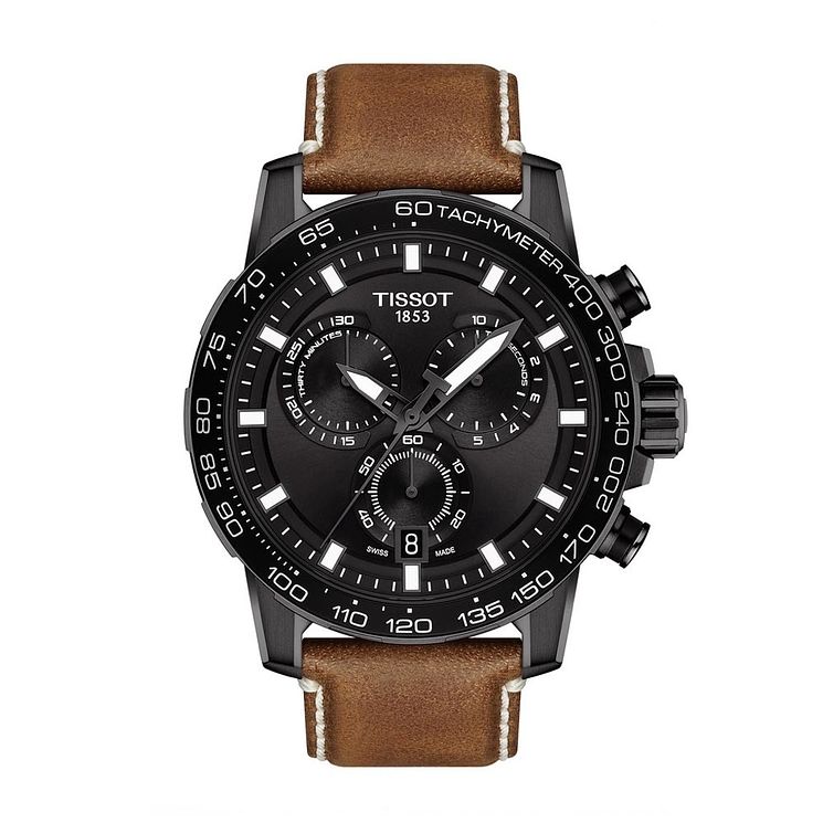 Tissot Supersport Chrono Mens Tan Leather Strap Watch