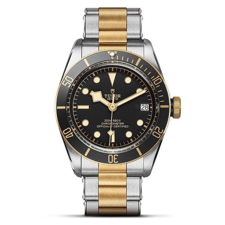 Tudor Black Bay S&g Mens Two Tone Bracelet Watch