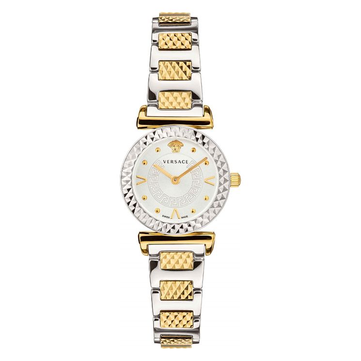 Versace Mini Vanity Ladies Two Tone Bracelet Watch