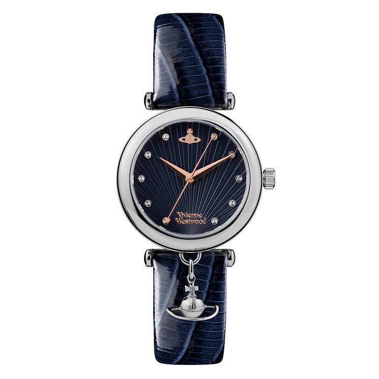 Vivienne Westwood Trafalgar Ladies Blue Leather Strap Watch