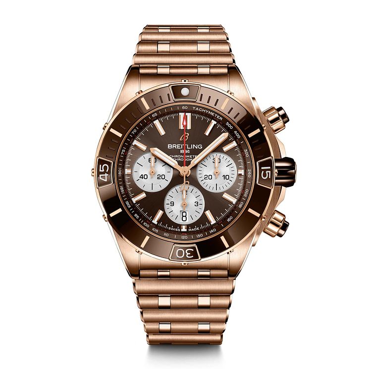 Breitling Super Chronomat B01 18ct Rose Gold Bracelet Watch