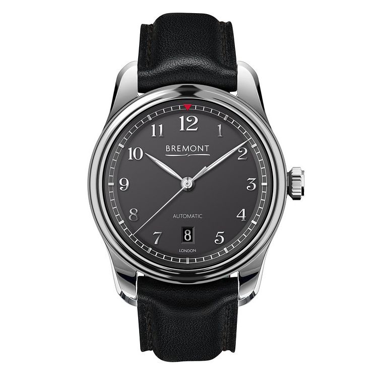 Bremont Airco Mach 2 Mens Black Leather Strap Watch