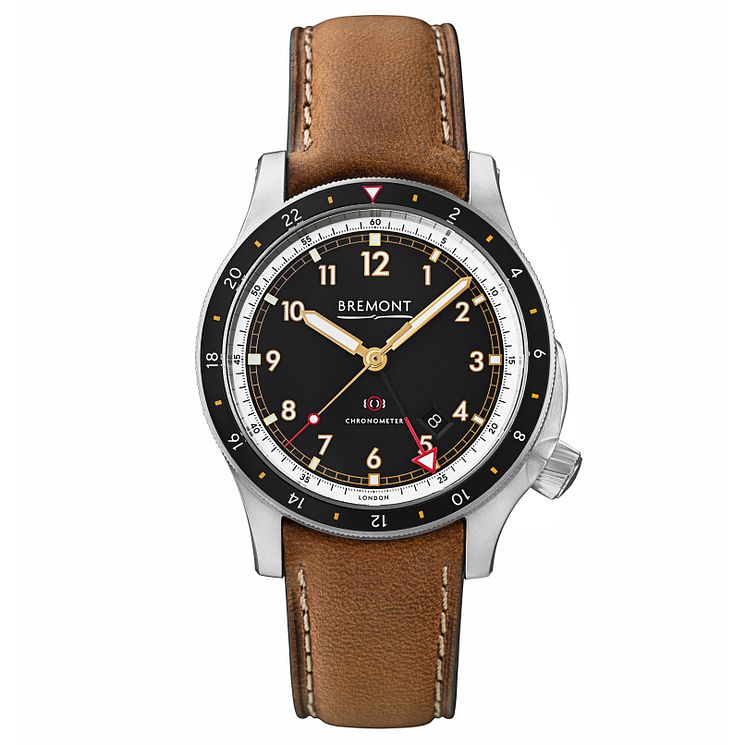 Bremont Ionbird Mens Brown Leather Strap Watch