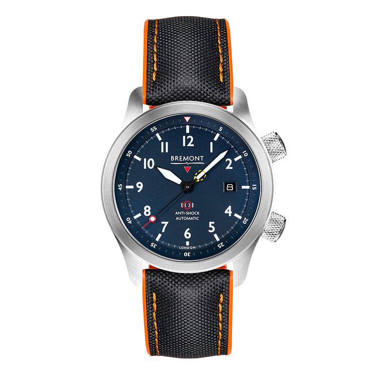 Bremont Mbii-bl Mens BlueandOrange Fabric Strap Watch