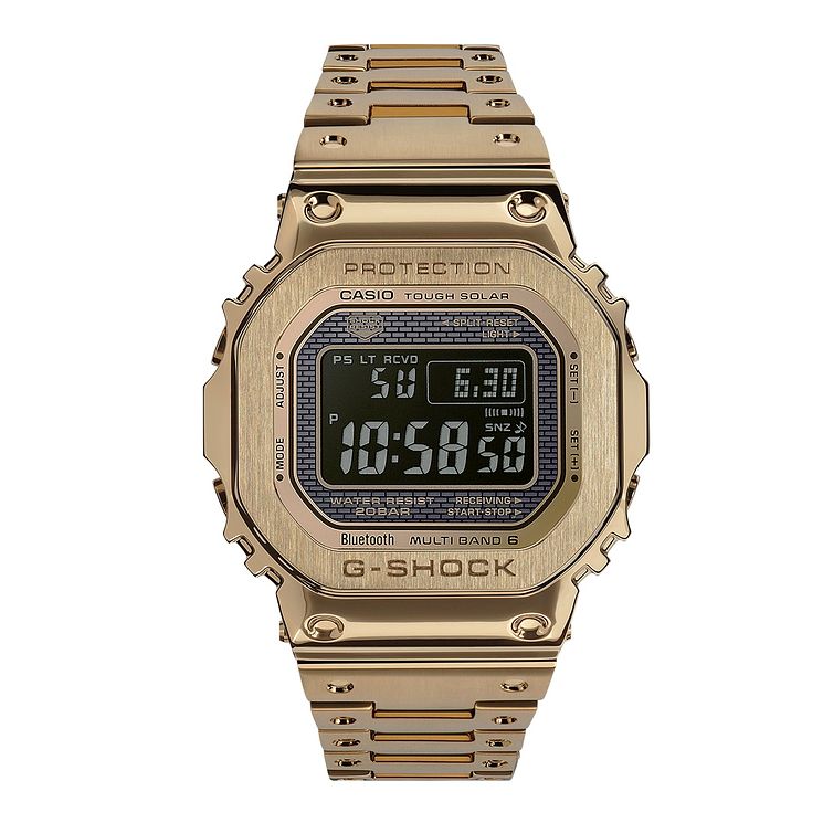Casio G-shock Full Metal Mens Gold Plated Bracelet Watch