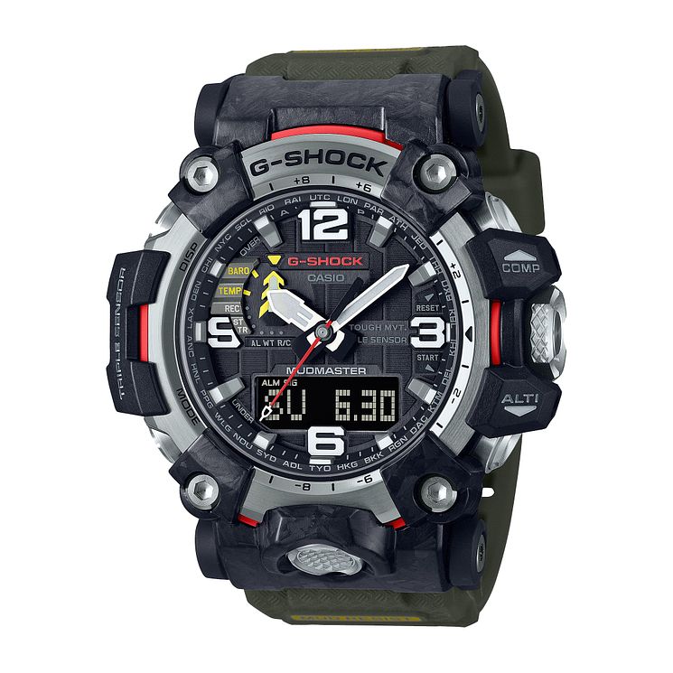 Casio G-shock Mudmaster Mens Green Resin Strap Watch