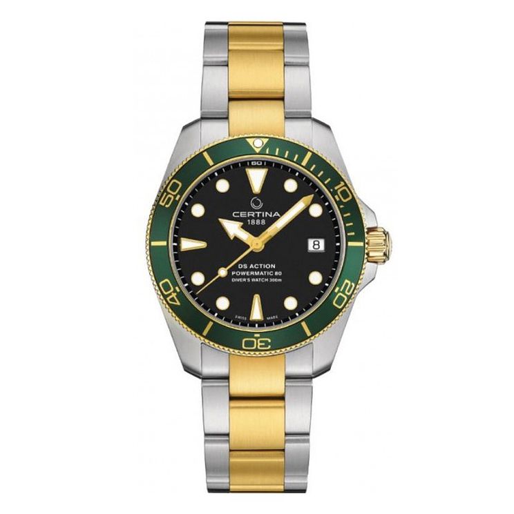 Certina Ds Action Diver Mens Two Tone Bracelet Watch
