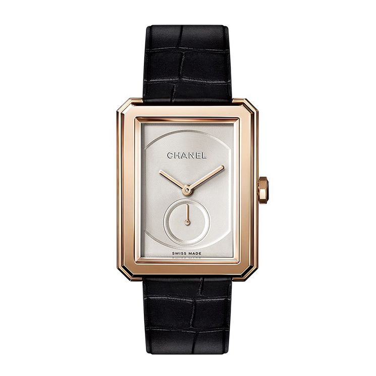 Chanel Ladies 18ct Rose Gold Rectangle Bracelet Watch Large