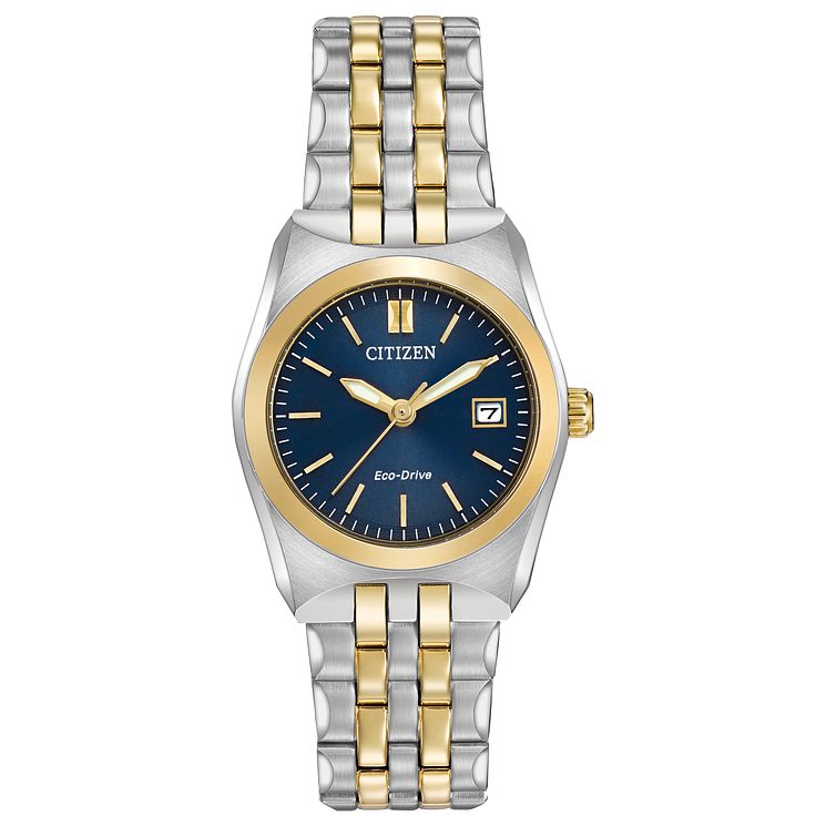 Citizen Ladies Eco Drive Two Colour Corso Bracelet Watch