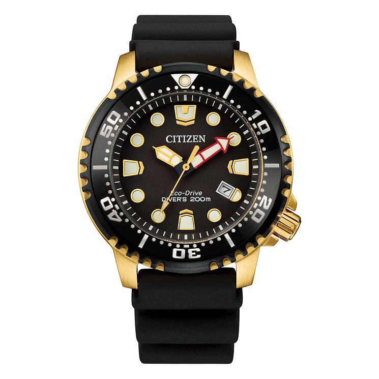 Citizen Promaster Diver Mens Black Resin Strap Watch