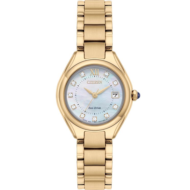 Citizen Silhouette Ladies Yellow Gold Tone Bracelet Watch