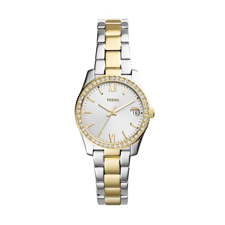 Fossil Scarlette Mini Ladies Two Tone Bracelet Watch