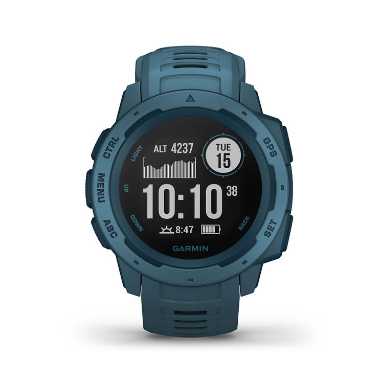 Garmin Instinct Gps Lakeside Blue Silicone Strap Watch