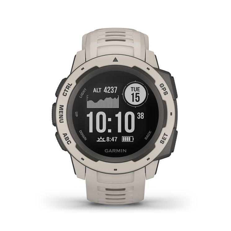 Garmin Instinct Gps Tundra Grey Silicone Strap Watch