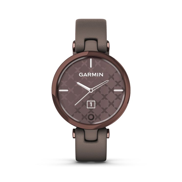 Garmin Lily Grey Leather Strap Smartwatch