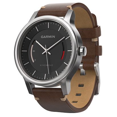 Garmin Vivomove Premium Brown Strap Activity Tracker