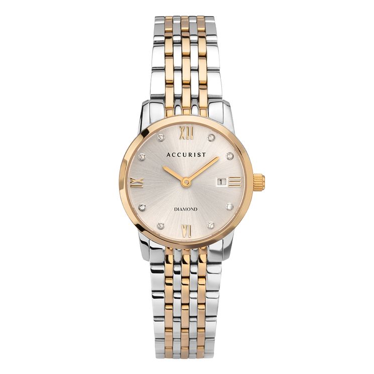 Accurist Signature Diamond Ladies Two Tone Bracelet Watch