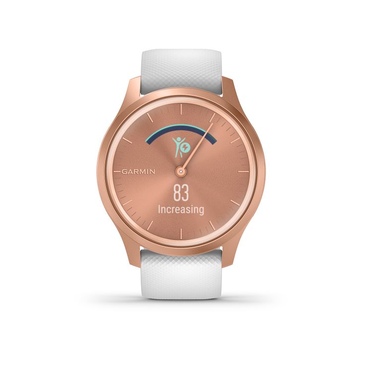 Garmin Vivomove Style White Silicone Strap Smartwatch