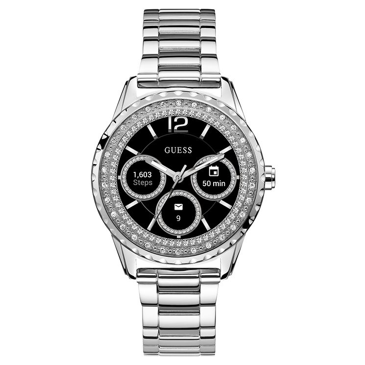 Guess Connect Ladies Stainless Steel Bracelet Smartwatch