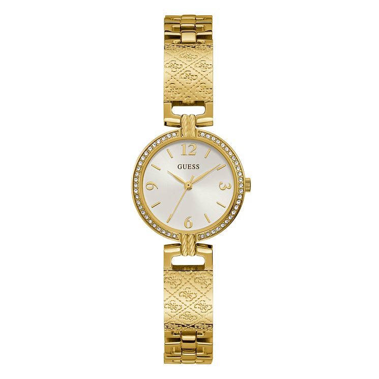 Guess Mini Luxe Ladies Gold Tone Bracelet Wath