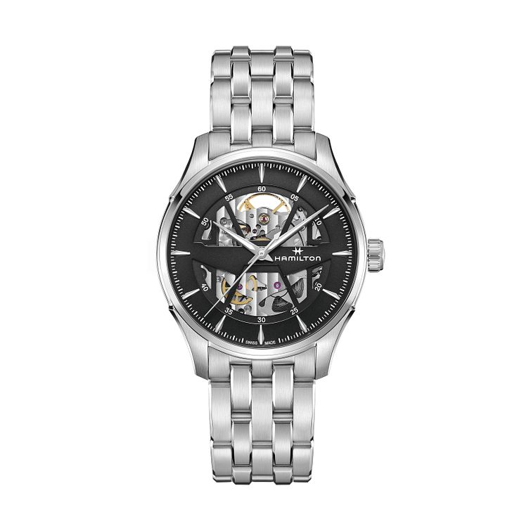 Hamilton Jazmaster Skeleton Stainless Steel Bracelet Watch