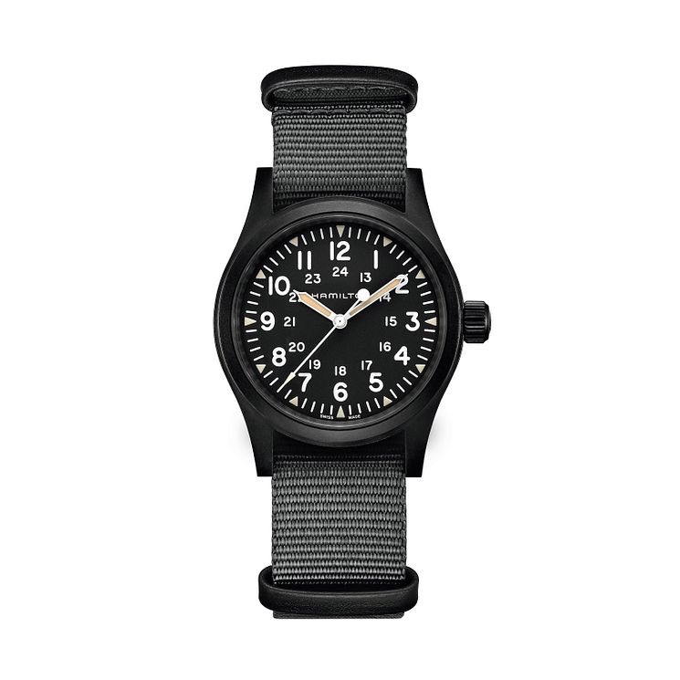 Hamilton Khaki Field Mechanical Fabric Strap Watch