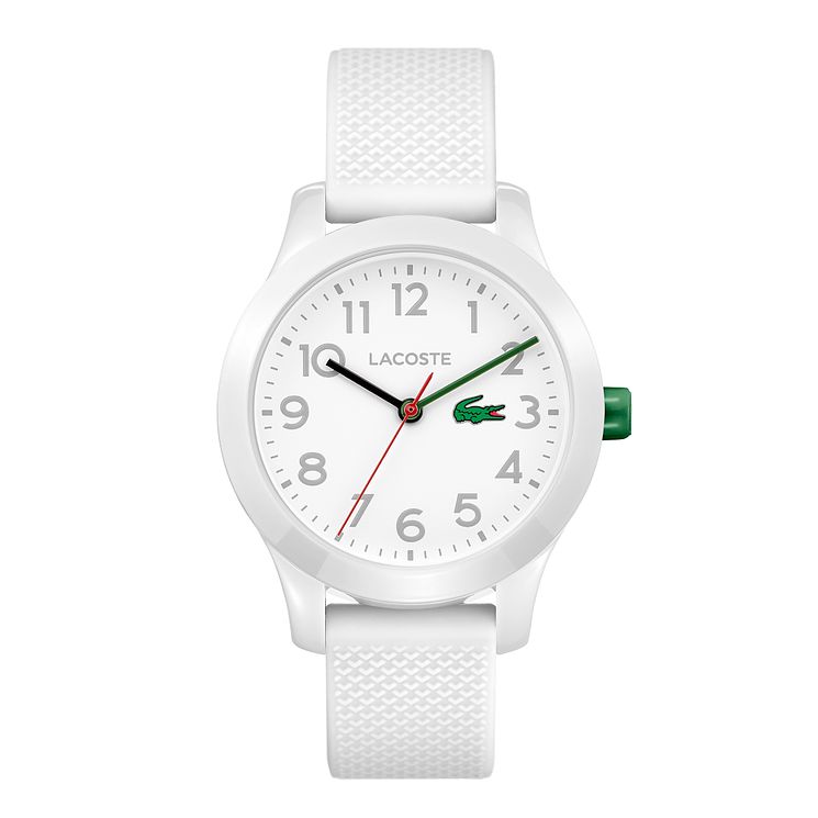 Lacoste 12.12 Childrens White Silicone Strap Watch