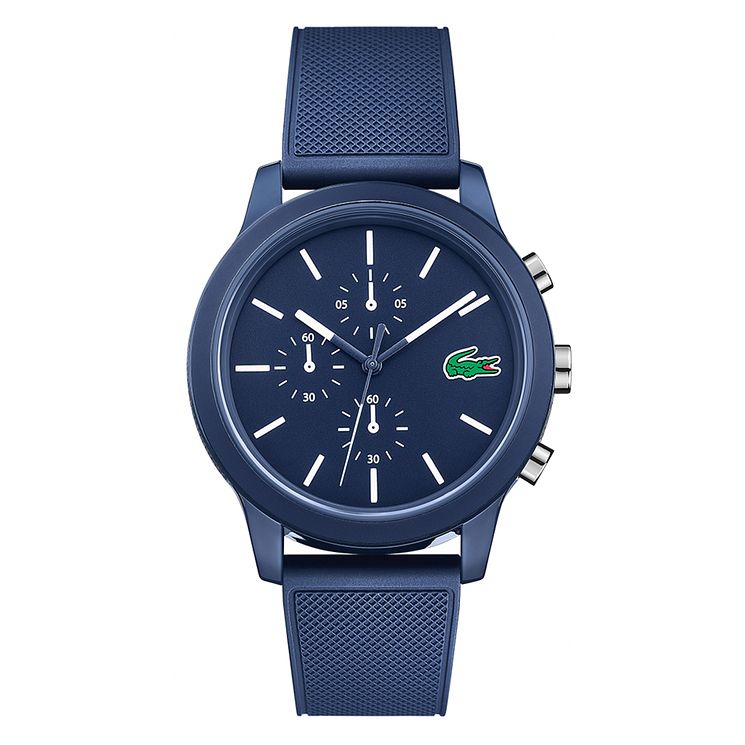 Lacoste 12.12 Gents Blue Silicone Strap Watch