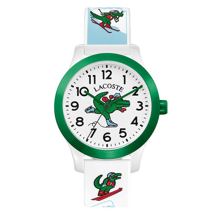 Lacoste 12.12 Holiday Kids White Silicone Strap Watch