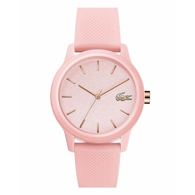 Lacoste 12.12 Ladies Pink Silicone Strap Watch