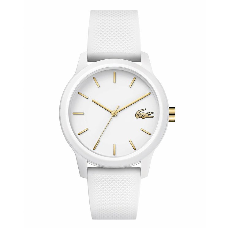 Lacoste 12.12 Ladies White Silicone Strap Watch