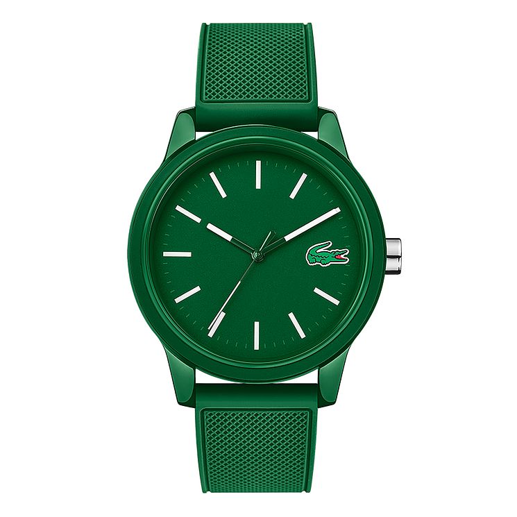 Lacoste 12.12 Mens Green Silicone Strap Watch