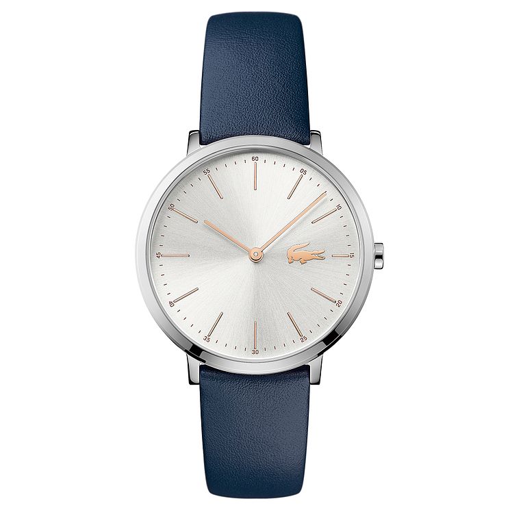 Lacoste Ladies Blue Leather Strap Watch