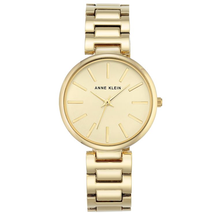 Anne Klein Ladies Gold Tone Dial Gold-plated Bracelet Watch