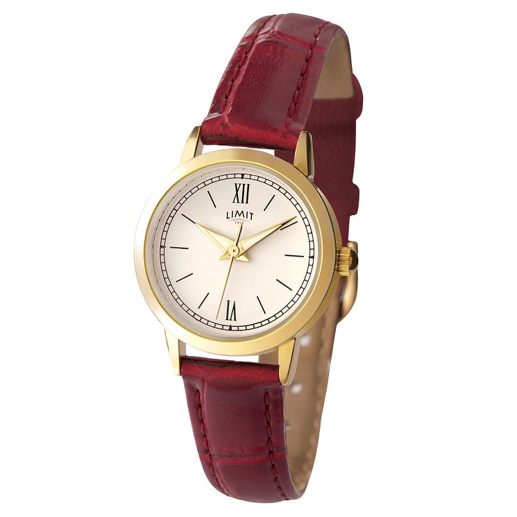 Limit Burgundy Strap Watch