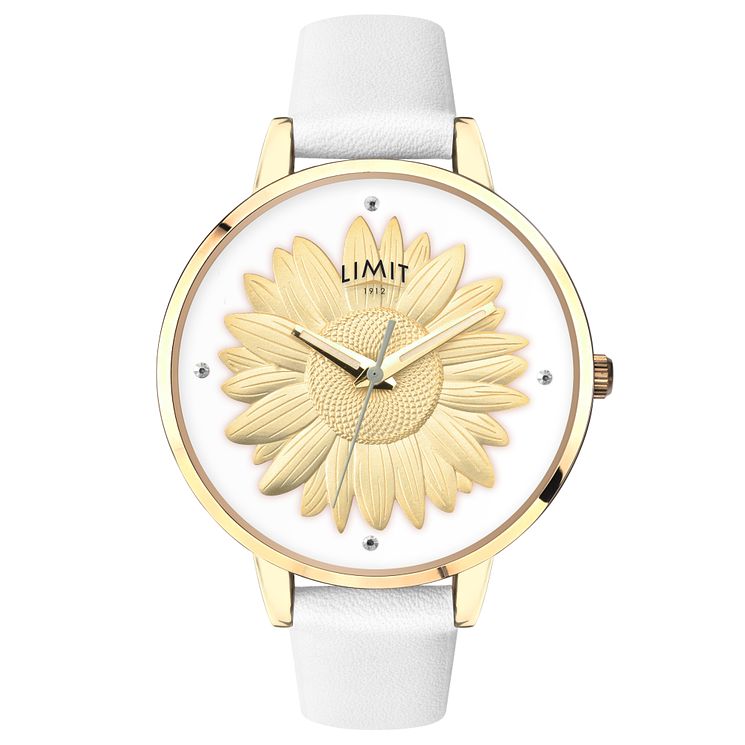 Limit Secret Garden Ladies Rose Gold Plated 3d Effect Watch
