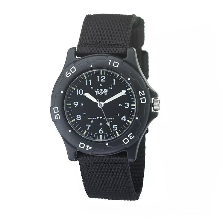 Lorus Childrens Black Sports Watch