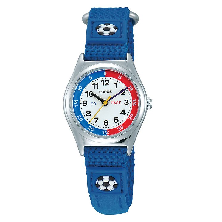 Lorus Childrens Blue Canvas Strap Watch