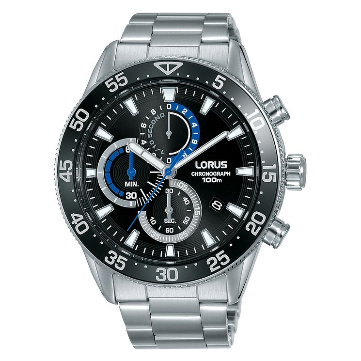 Lorus Chronograph Mens Stainless Steel Bracelet Watch