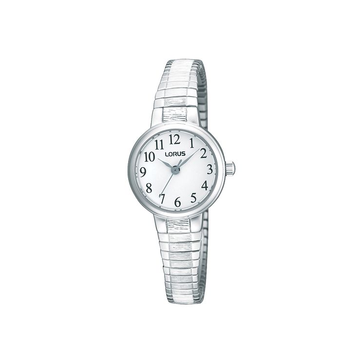 Lorus Ladies White Dial Stainless Steel Bracelet Watch