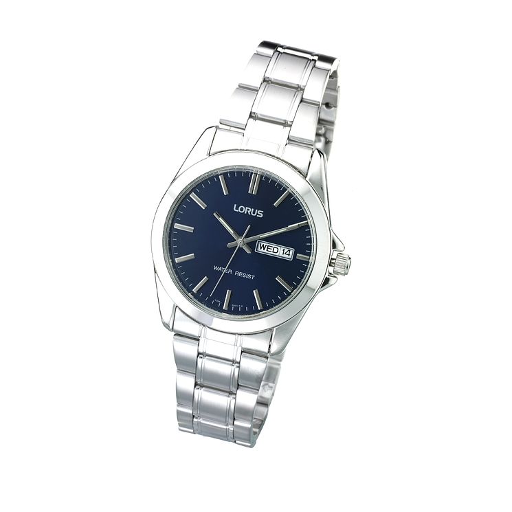 Lorus Mens Navy Blue Dial Bracelet Watch