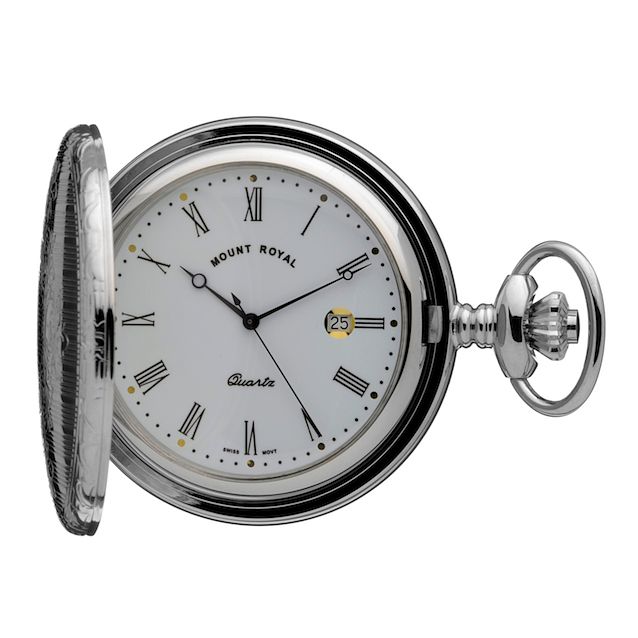 Mens Chrome Pocket Watch